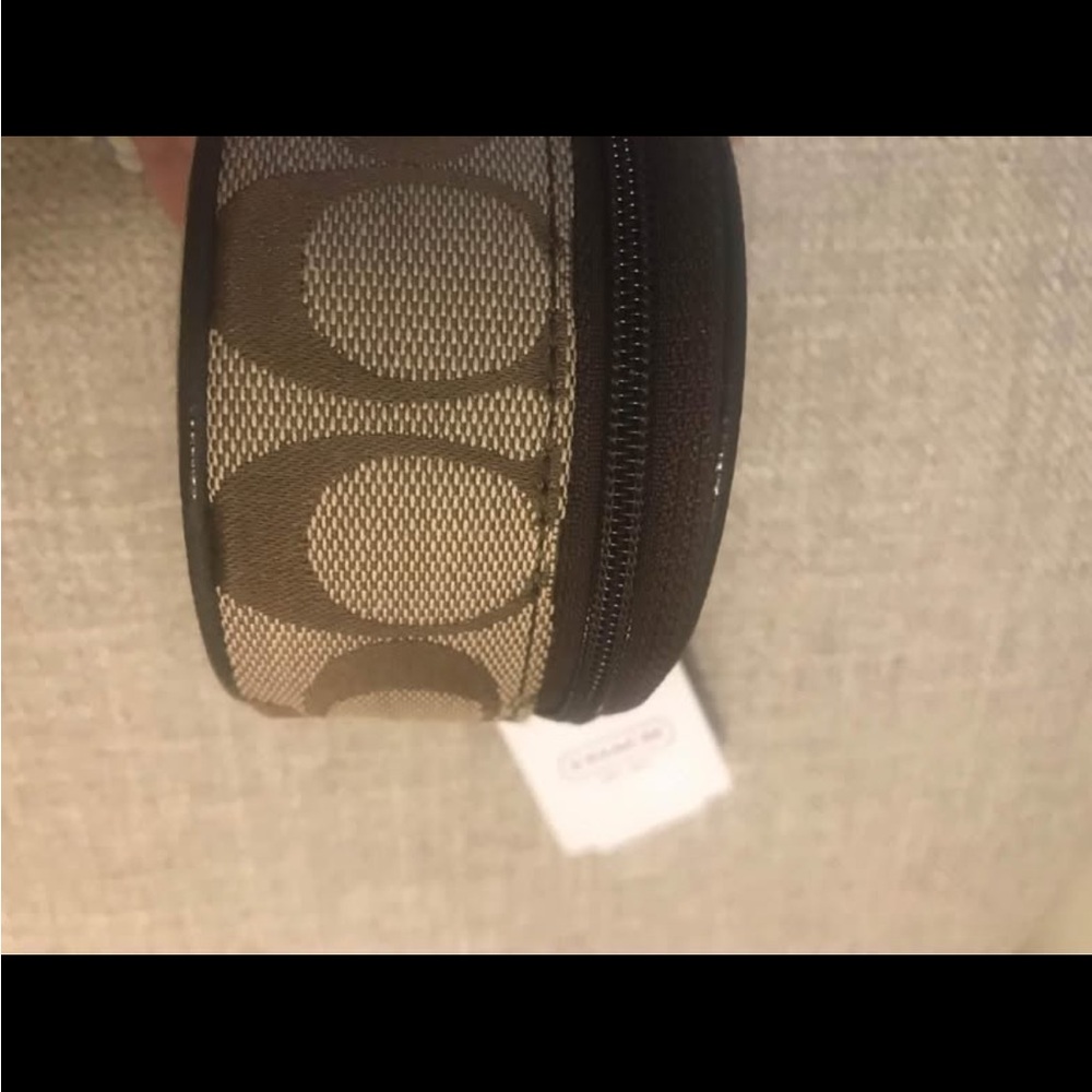 New Coach Brown Travel Jewelry Holder with mirror - Picture 4 of 5